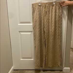 Michael Kors Tan Monogram Lounge Pants